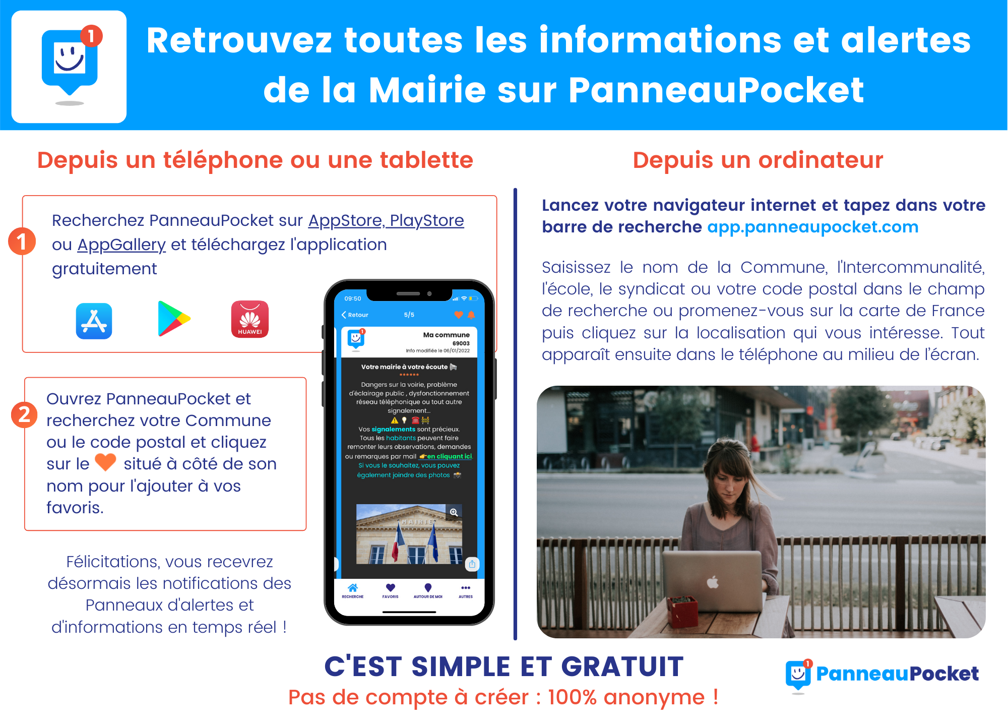 affiche pour site internet