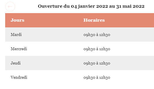 horaire office 1